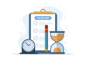 Business time management, deadline concept, planner, startup, calendar, business strategy planning, project management. Task planning. Data analysis and analytics start up vector illustration banner.