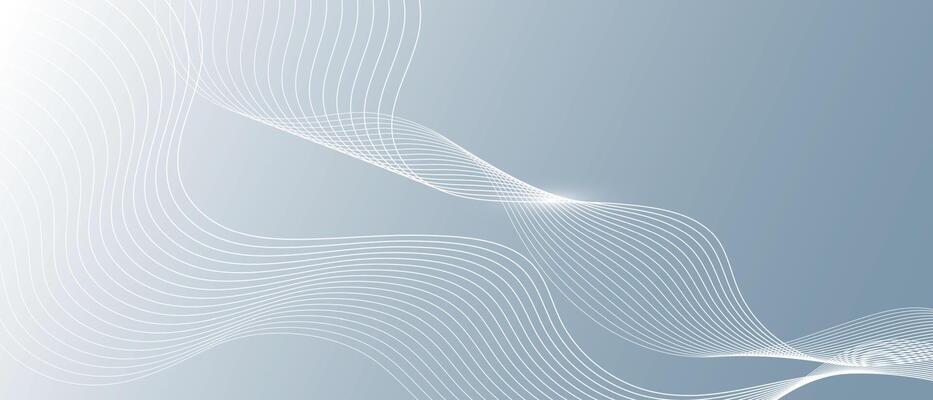 white abstract background with flowing particles