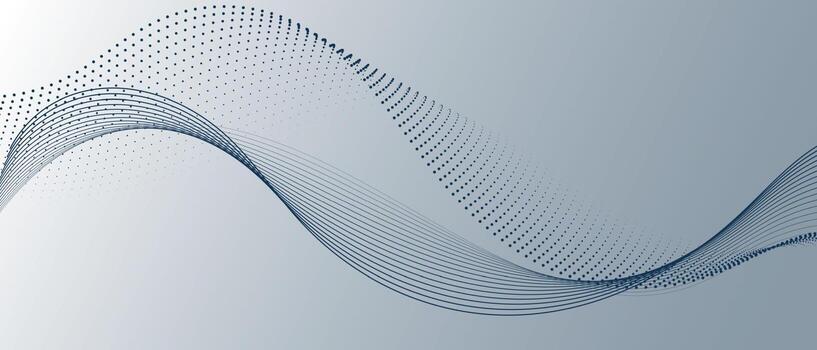 Grey color abstract background with wavy lines. vector