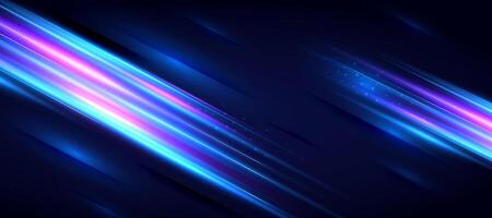 Abstract futuristic background with glowing light effect vector