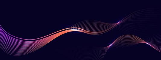 Abstract background with flowing lines. Dynamic waves. vector