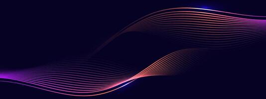 Abstract background with flowing lines. Dynamic waves. vector