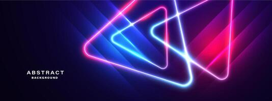 Abstract glowing neon lights background vector