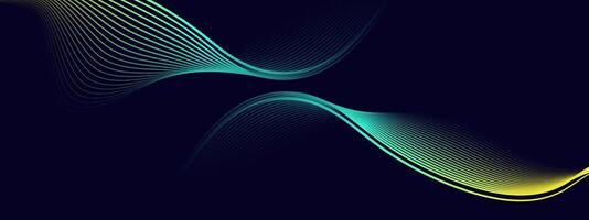 Abstract background with flowing lines. Dynamic waves. vector