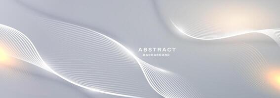 Modern abstract background with flowing particles. vector