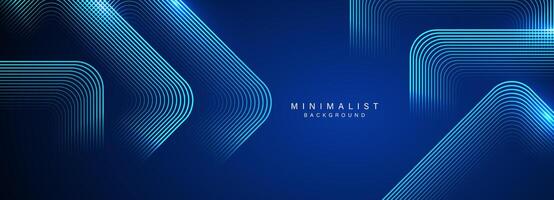 Abstract blue modern background with dynamic geometric shapes. vector