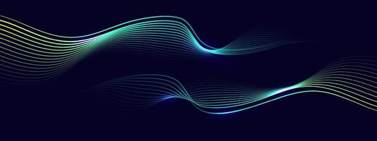 Abstract background with flowing lines. Dynamic waves. vector