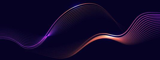 Abstract background with flowing lines. Dynamic waves. vector