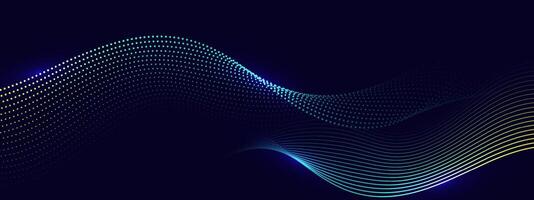 Abstract background with flowing lines. Dynamic waves. vector