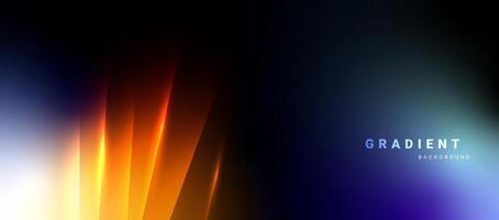 Blur gradient background glowing light effect. vector