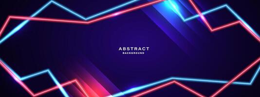 Abstract glowing neon lights background vector