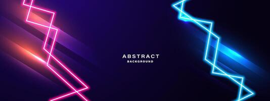 Abstract glowing neon lights background vector