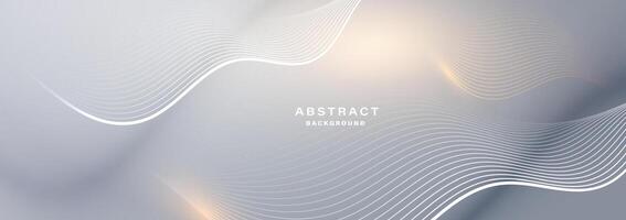 Modern abstract background with flowing particles. vector