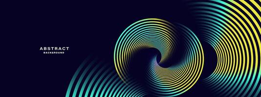 Abstract background with spiral circle lines, vector