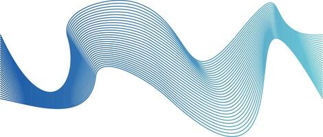 Wave line colorful abstract vector element