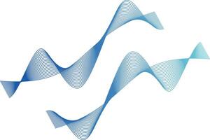 Wave line colorful abstract vector element