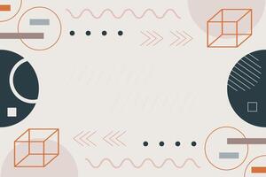 complejo resumen geométrico forma con pálido detalles vector antecedentes modelo