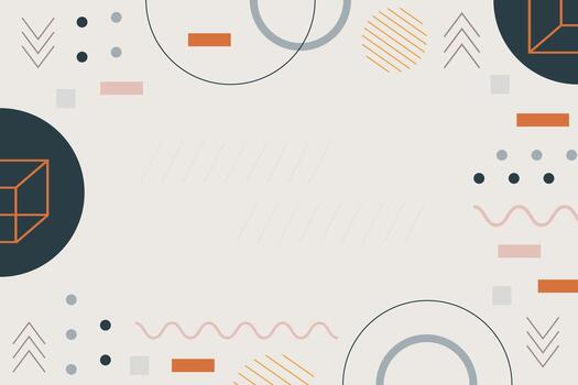 Complex abstract geometric shape with pale details vector background template