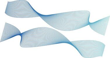 Wave line colorful abstract vector element