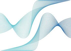 Wave line colorful abstract vector element