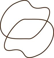 Bohemian abstract shape vector element