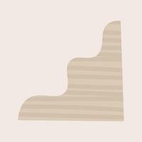Hand drawn abstract bohemian shape minimal vector element