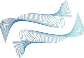 Wave line colorful abstract vector element