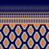 geométrico étnico oriental sin costura modelo. lata ser usado en tela diseño para ropa, envase, textil, fondo, fondo de pantalla, batik, alfombra, bordado estilo vector