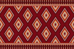 geométrico étnico oriental sin costura modelo. lata ser usado en tela diseño para ropa, textil, envase, fondo, fondo de pantalla, batik, alfombra, bordado estilo vector