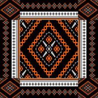 geométrico étnico oriental sin costura modelo. lata ser usado en tela diseño para ropa, textil, envase, fondo, fondo de pantalla, batik, alfombra, bordado estilo vector