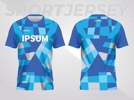 azul resumen antecedentes y modelo para deporte jersey modelo vector