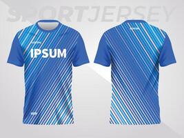 blue abstract background and pattern for sport jersey template vector