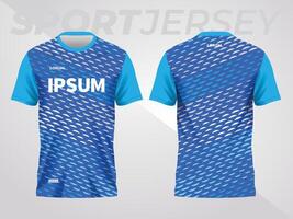 blue abstract background and pattern for sport jersey template vector