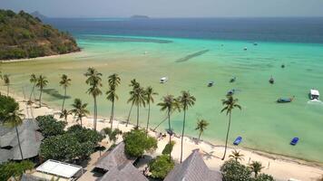 Aerial View Of Paradise Beach On Koh Phi Phi Island, Thailand video