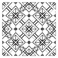 Geometric Vector Seamless Pattern On White Background