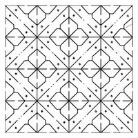 Geometric Vector Seamless Pattern On White Background