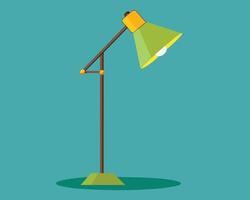 Colorful cartoon floor lamp light icon vector