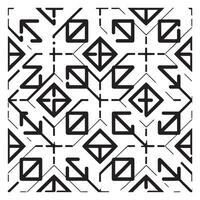 Geometric Vector Seamless Pattern On White Background