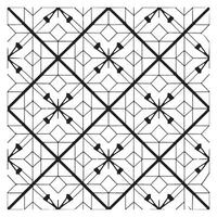 Geometric Vector Seamless Pattern On White Background