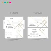 envelope and postcard for any best use vector