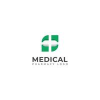 Creative Medical pharmacy logo design vector template.