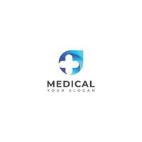 creativo moderno médico logo diseño. vector