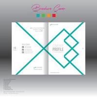 folleto cubrir diseño para corporativo y ninguna utilizar vector