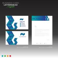 letterhead and business card design vector