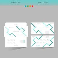 envelope and postcard for any best use vector