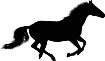 caballo silueta ilustración en vector