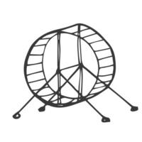 Hamster wheel hand drawn outline doodle icon. Running wheel as exercise devices and other rodents concept. vector