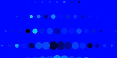 Dark BLUE vector texture with disks.