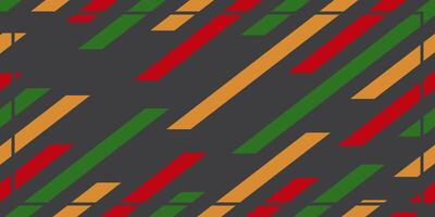 Juneteenth abstract background. black, red, yellow, green line art vector. template design for banner, poster, web, social media. vector