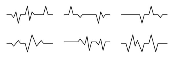 Heart rate monitor icon set, simple vector. Design design can be edited vector